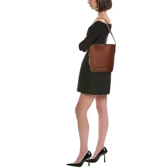 Marc Jacobs Leather Bucket Bag, Brown - Picture 4 of 4